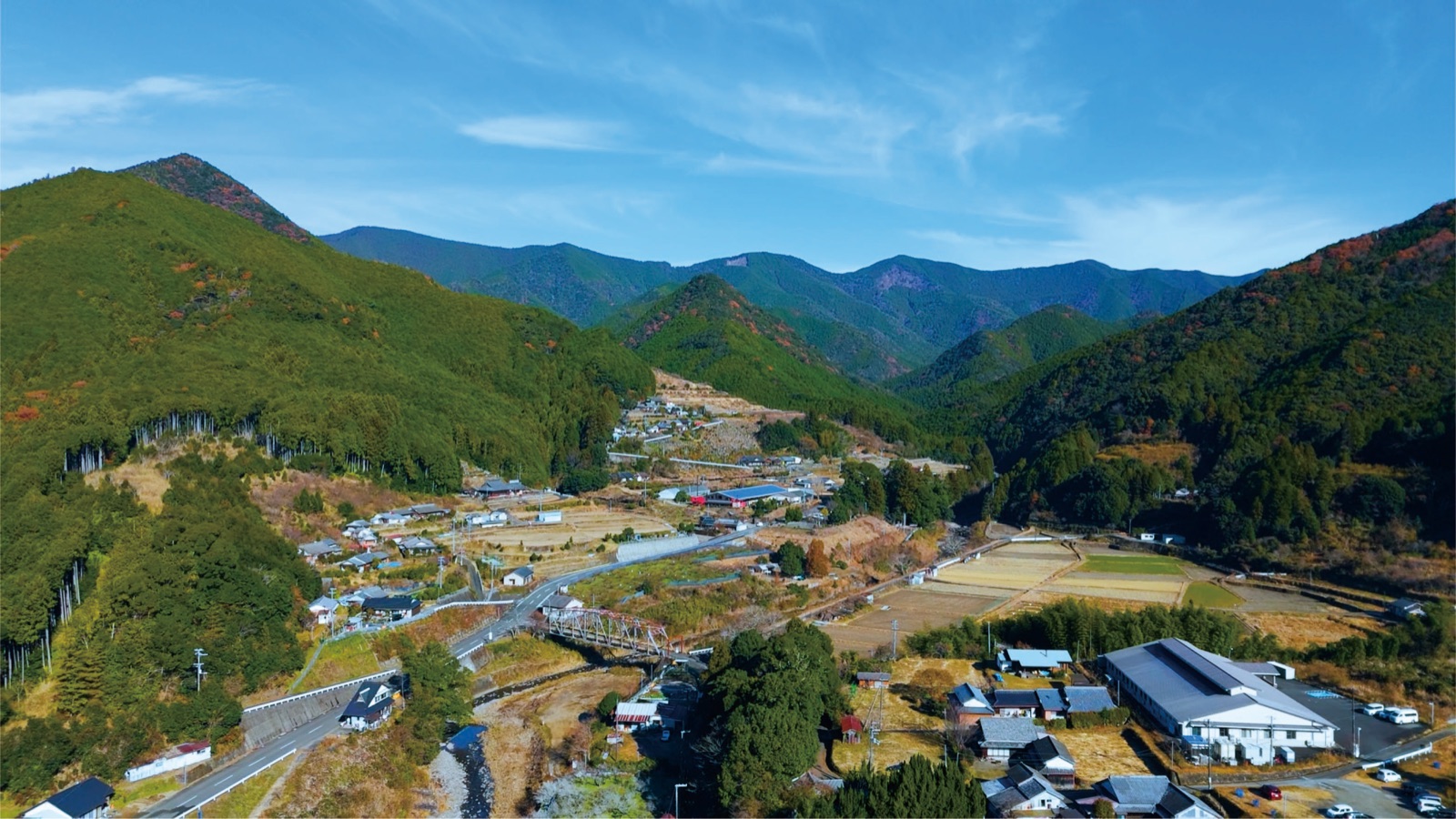 和歌山の山あいの集落・温川の風景